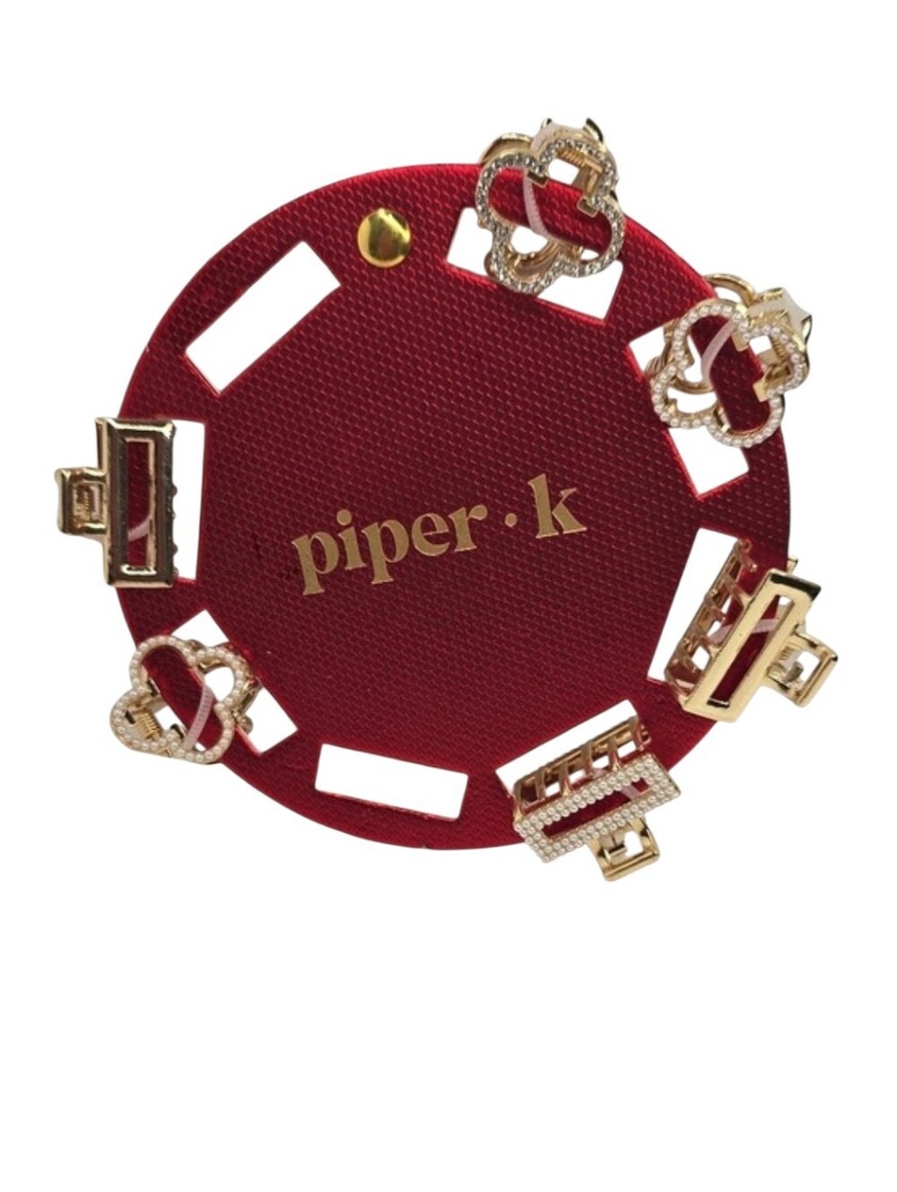 Piper K Set Of 6 Hair Metal Claw Clips! New!
